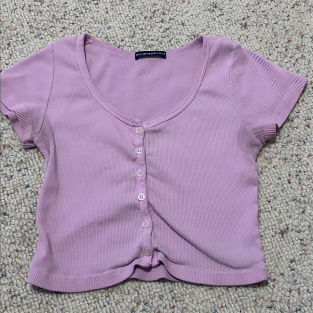 Brandy Melville bubblegum pink zelly top